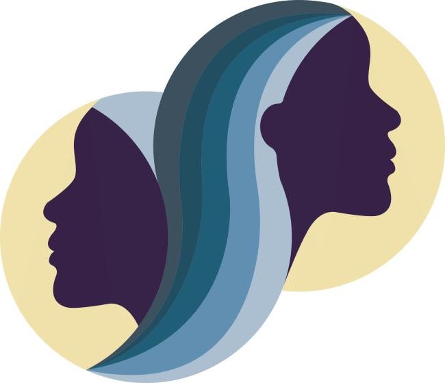 CSWS logo of two female profiles facing outward