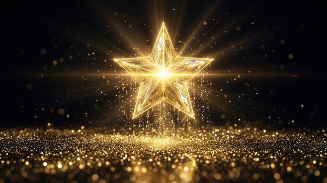 Image of a glowing gold star.